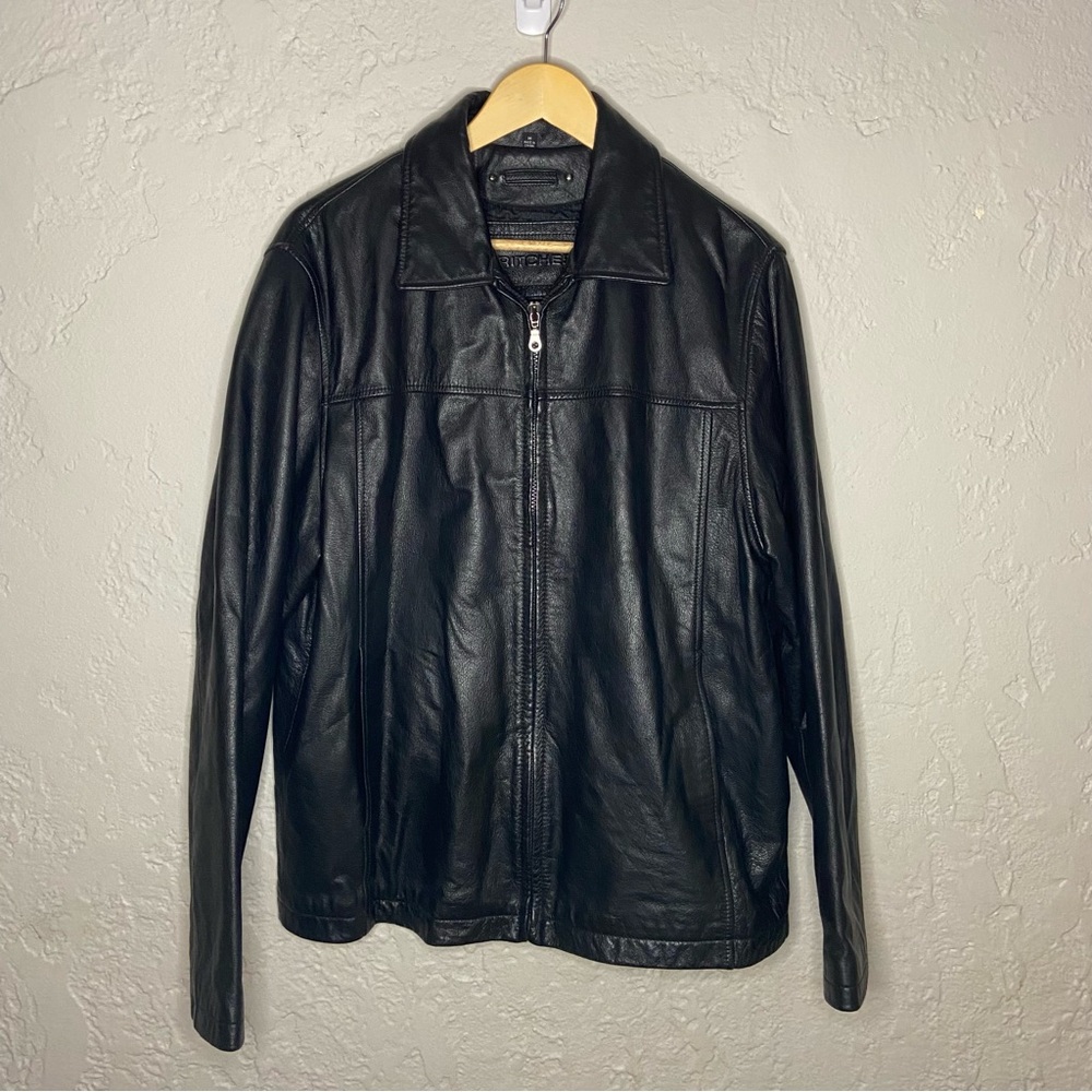 BRITCHES Vintage Men’s Black Leather Jacket Medium